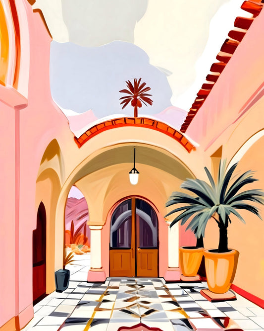 Pastel Archway Oasis