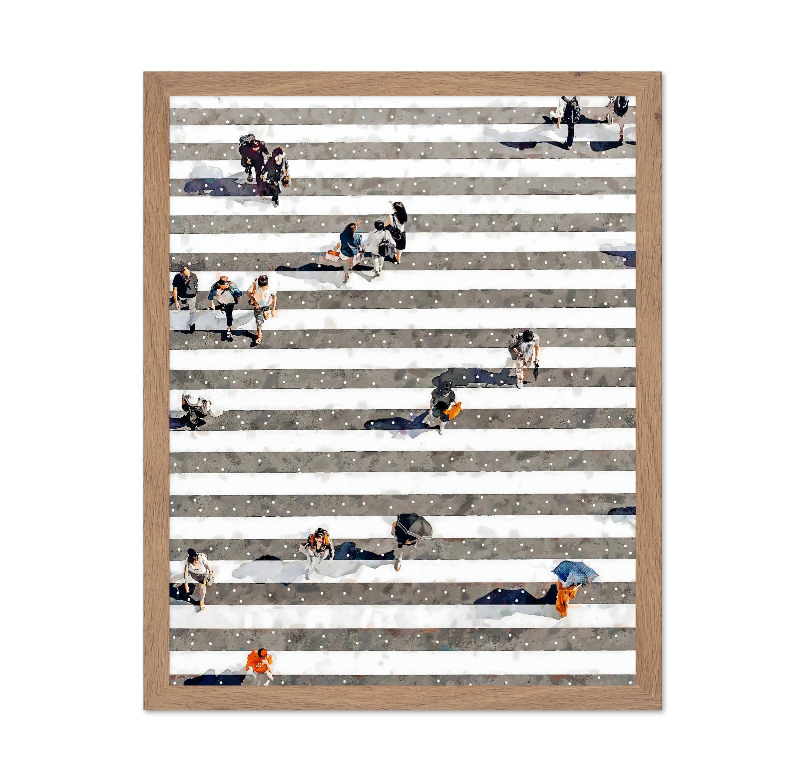 City Crosswalk Crowd