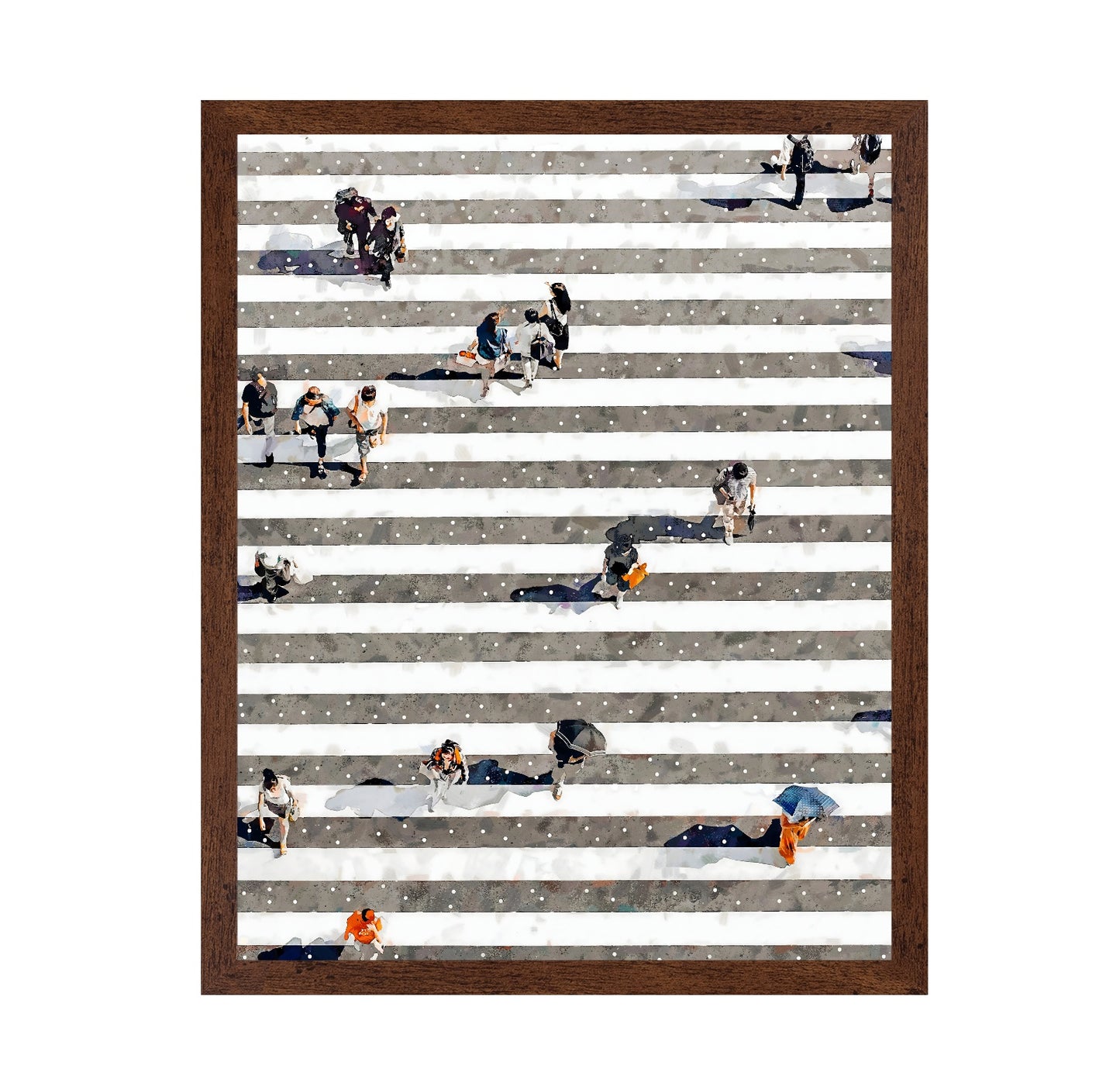 City Crosswalk Crowd
