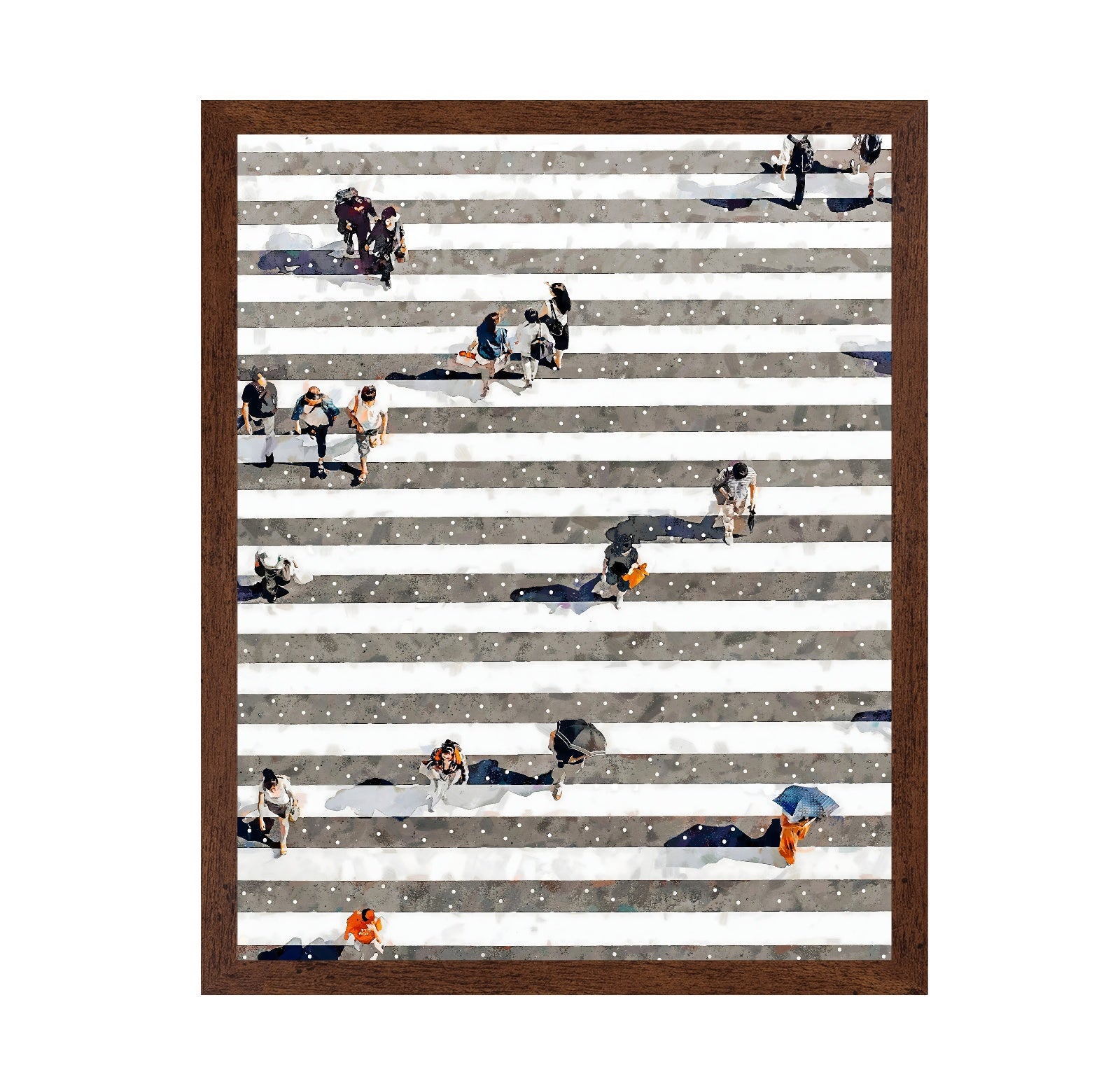 City Crosswalk Crowd