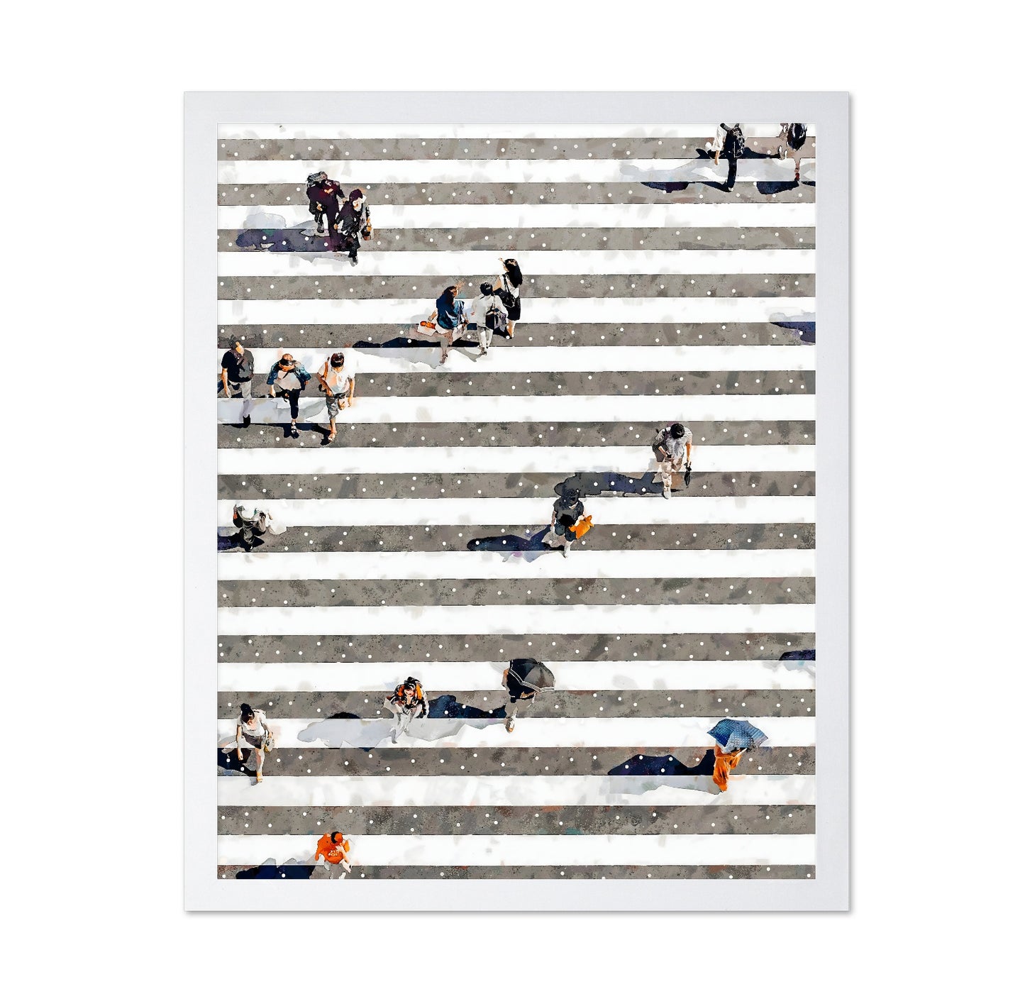 City Crosswalk Crowd