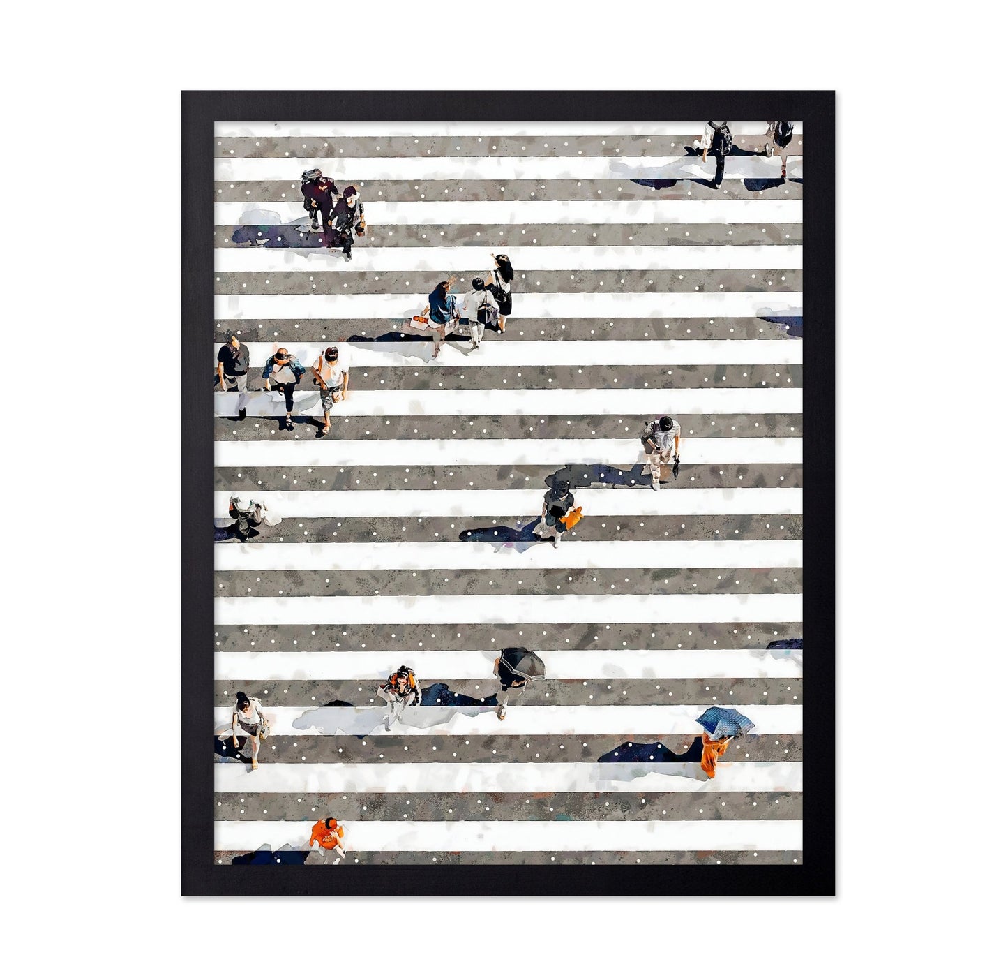 City Crosswalk Crowd