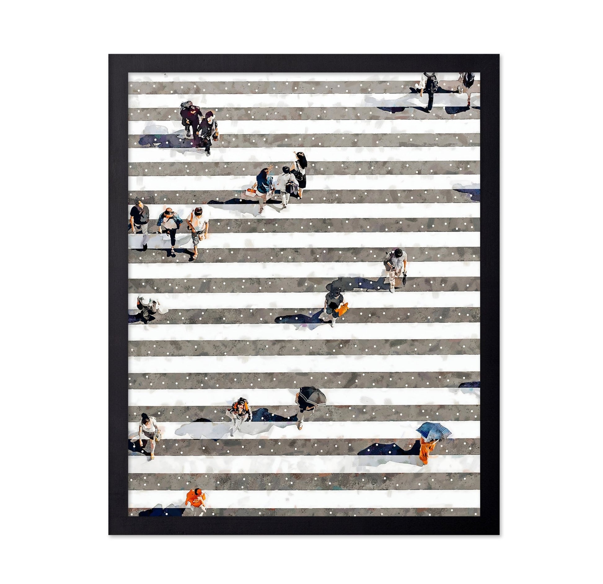 City Crosswalk Crowd
