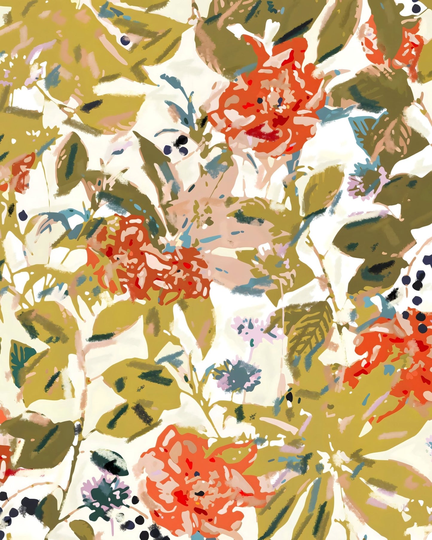 Painterly Floral Burst