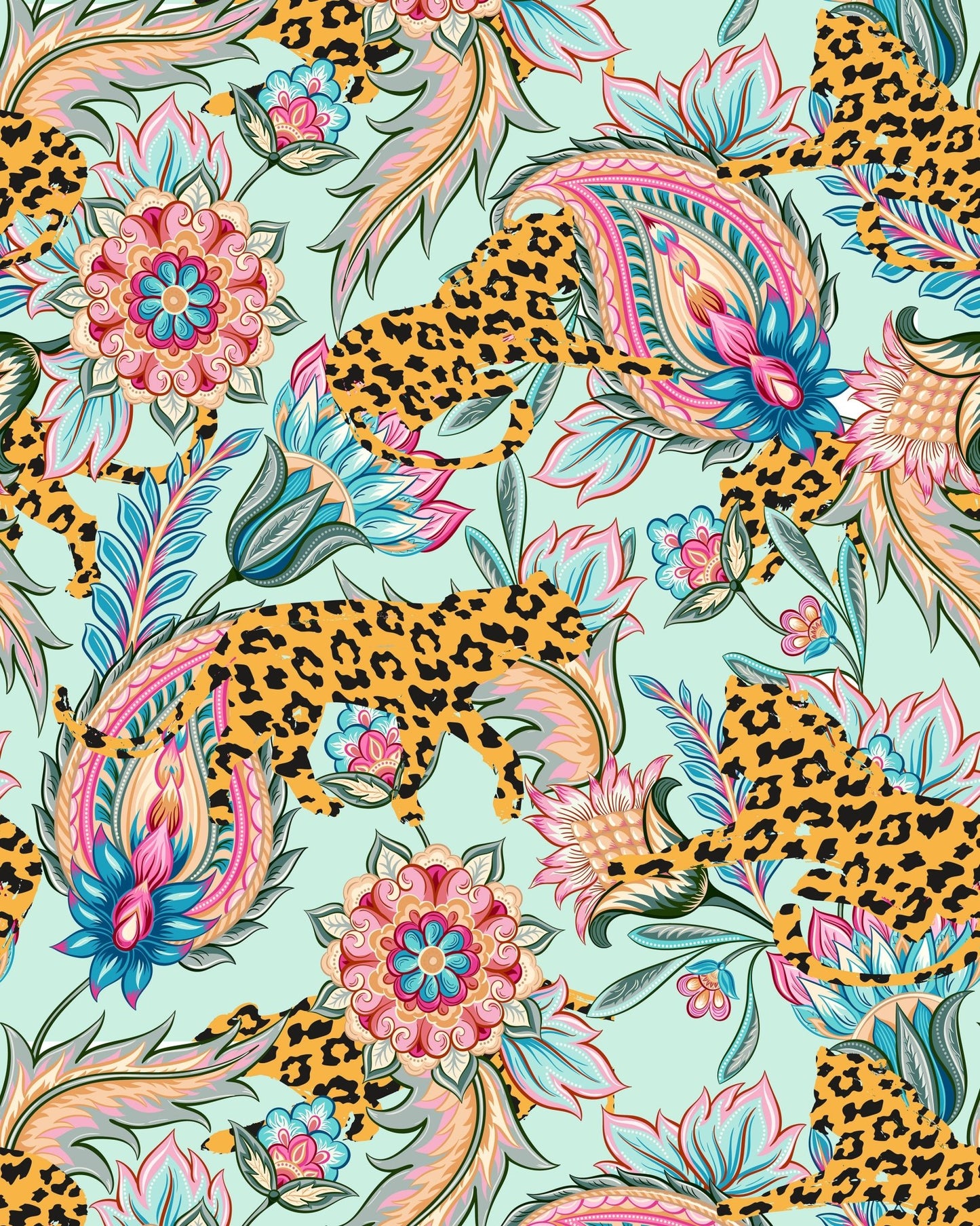 Leopard Floral Pattern No2