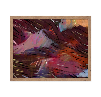 Crimson Motion Abstract No1
