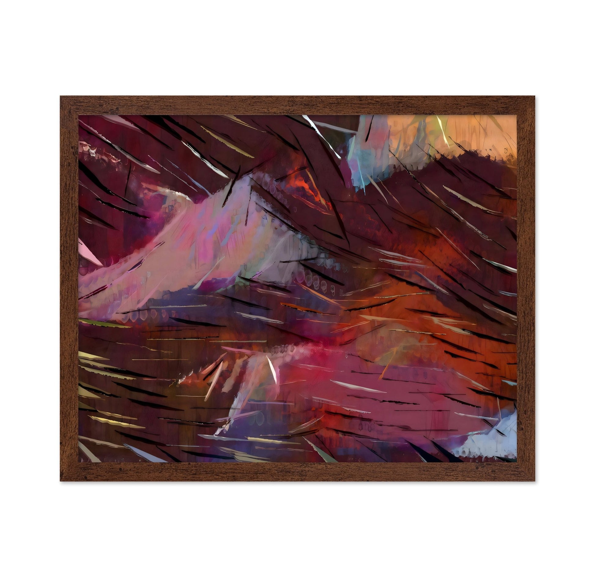 Crimson Motion Abstract No1