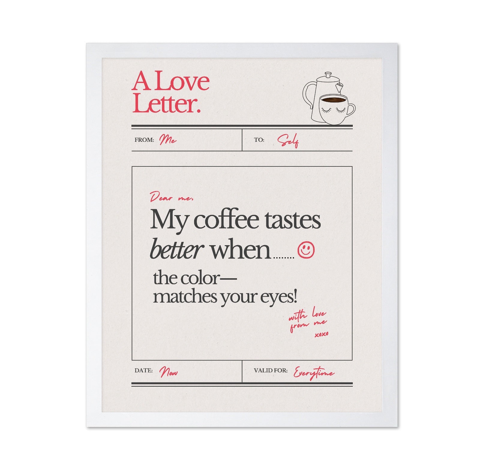 Coffee Love Letter
