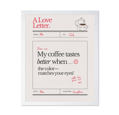 Coffee Love Letter