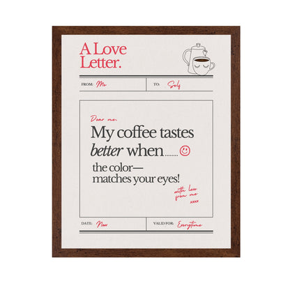 Coffee Love Letter
