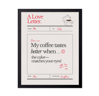 Coffee Love Letter