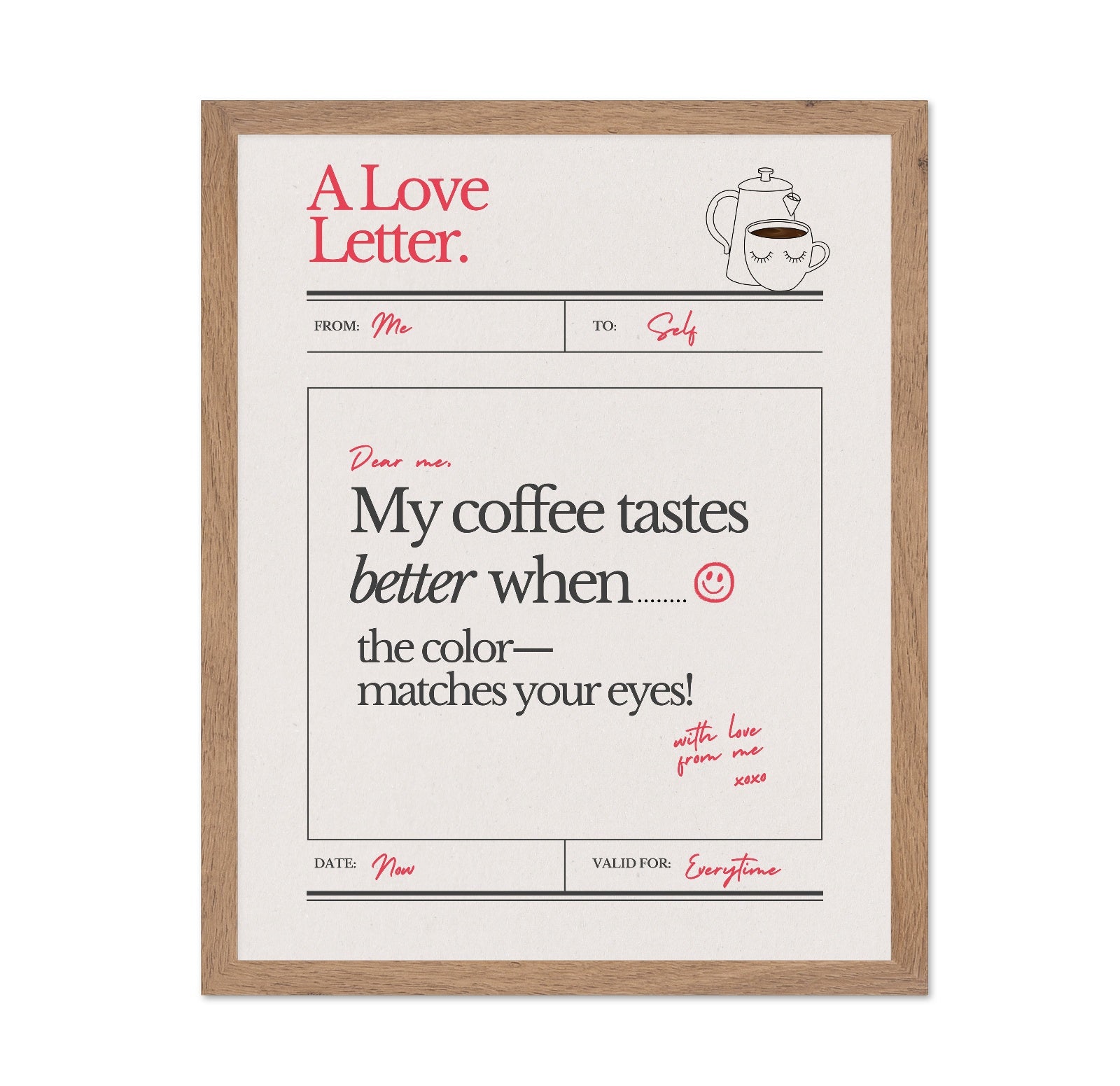 Coffee Love Letter