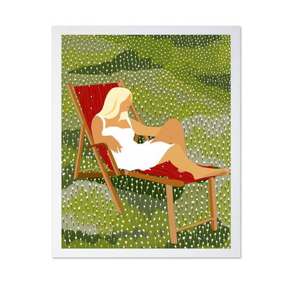 Woman in Meadow Chair