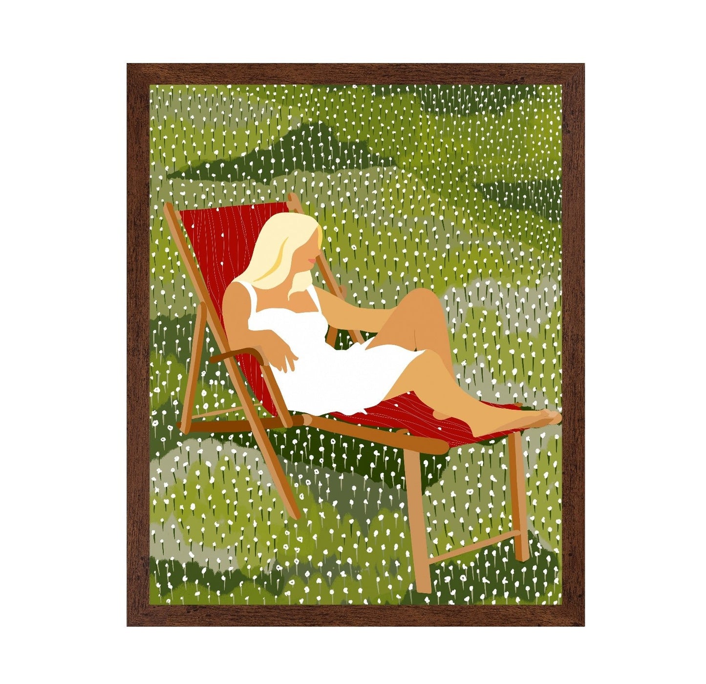 Woman in Meadow Chair