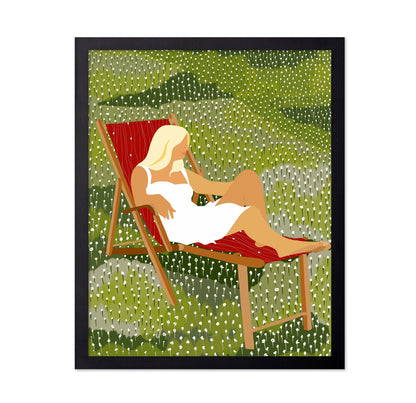 Woman in Meadow Chair