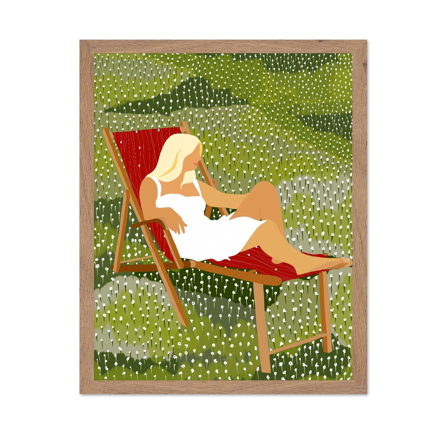 Woman in Meadow Chair