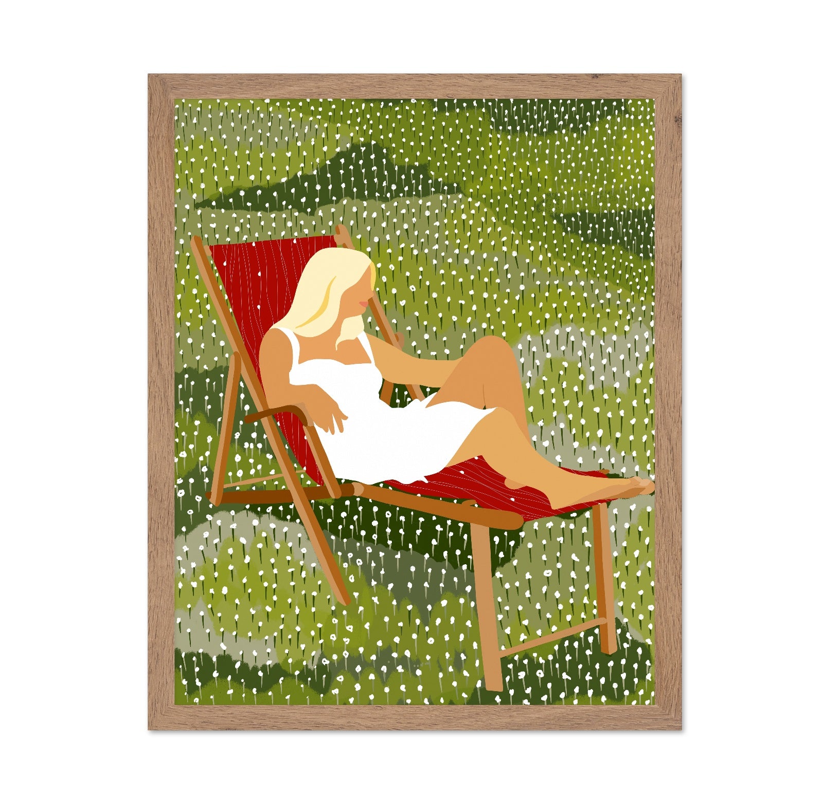 Woman in Meadow Chair