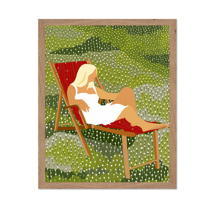 Woman in Meadow Chair