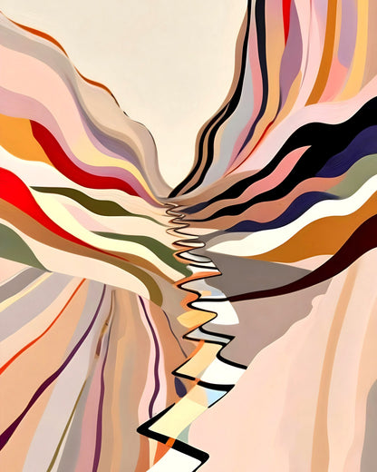 Abstract Flowing Canyon