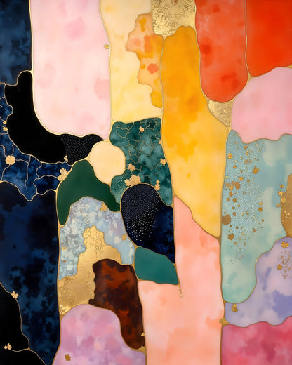 Abstract Color Blocks No3