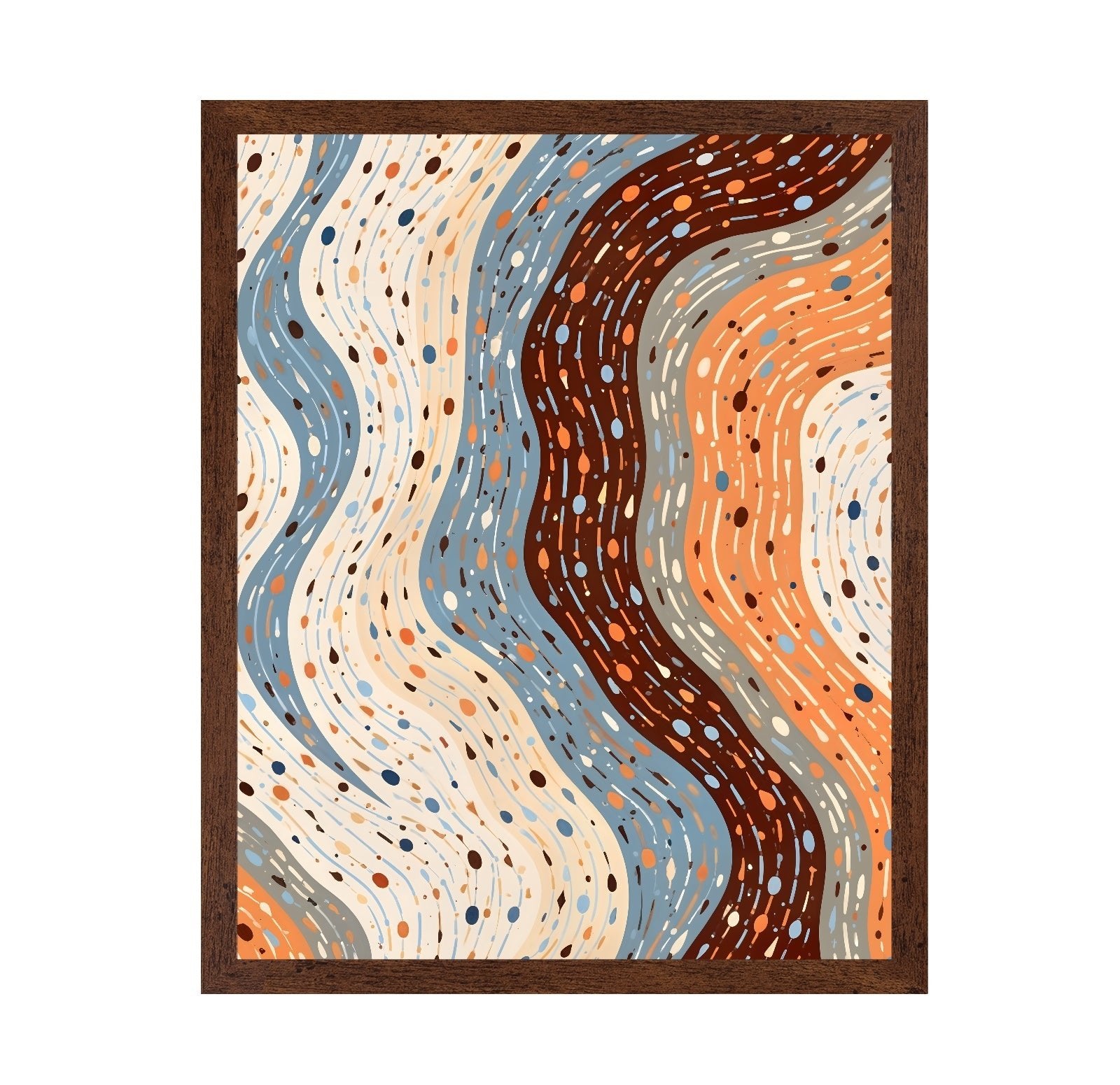 Flowing Dots Pattern