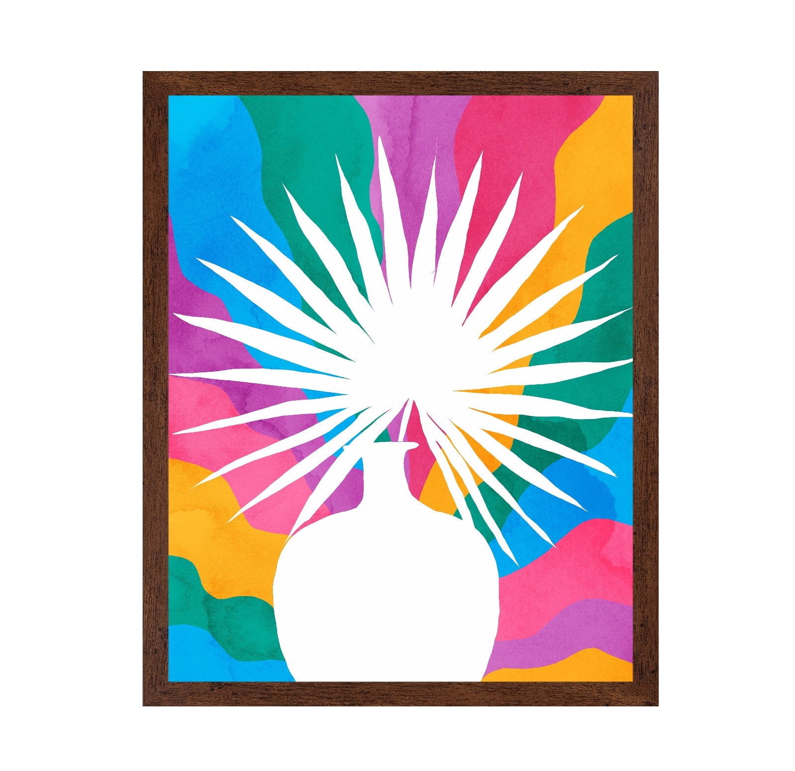 Colorful Palm Silhouette