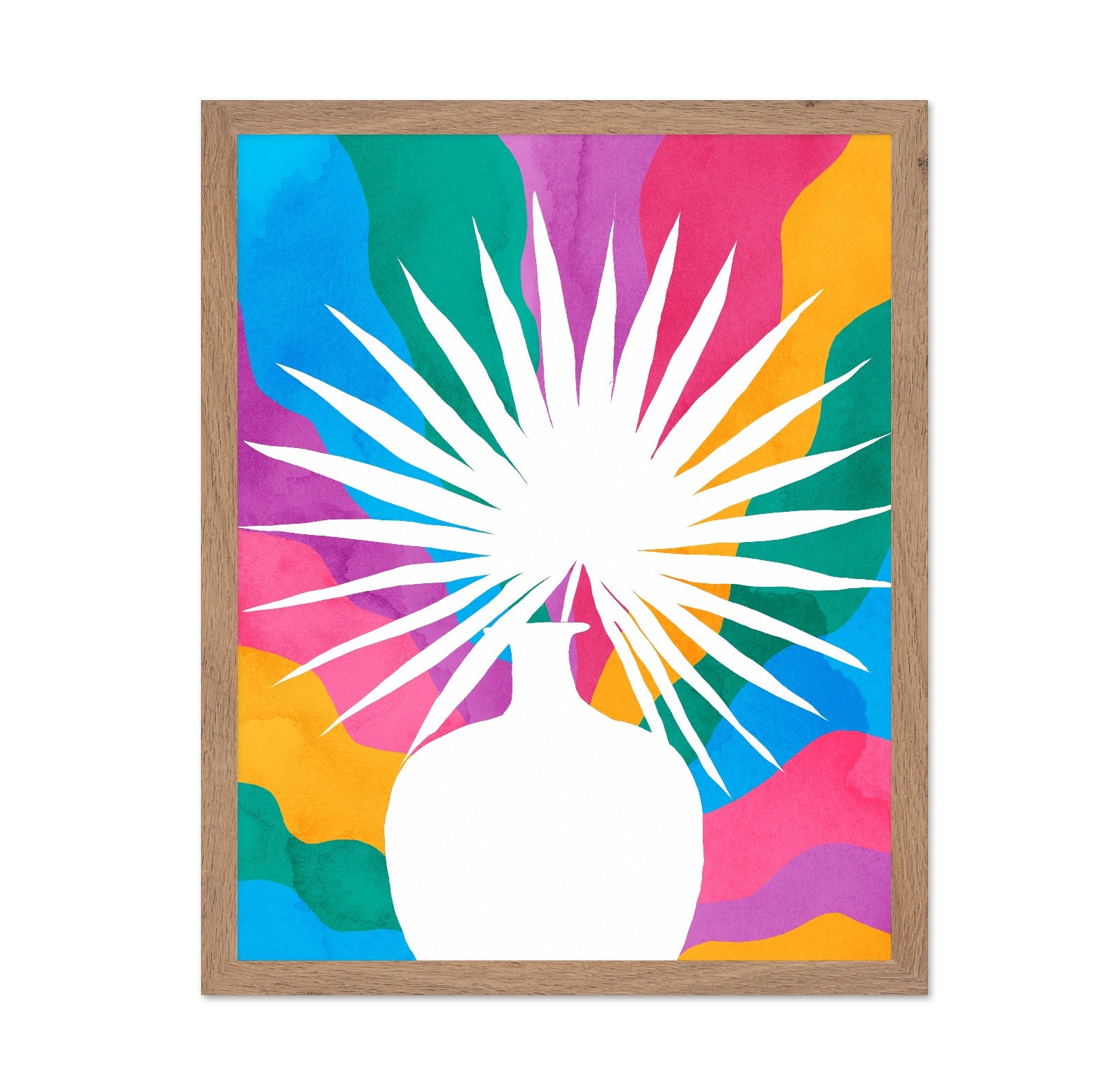 Colorful Palm Silhouette