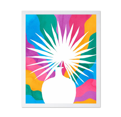 Colorful Palm Silhouette