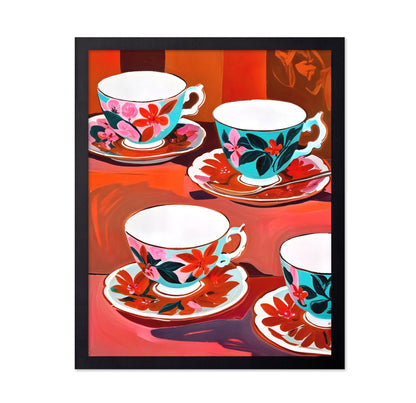 Floral Teacups Still Life