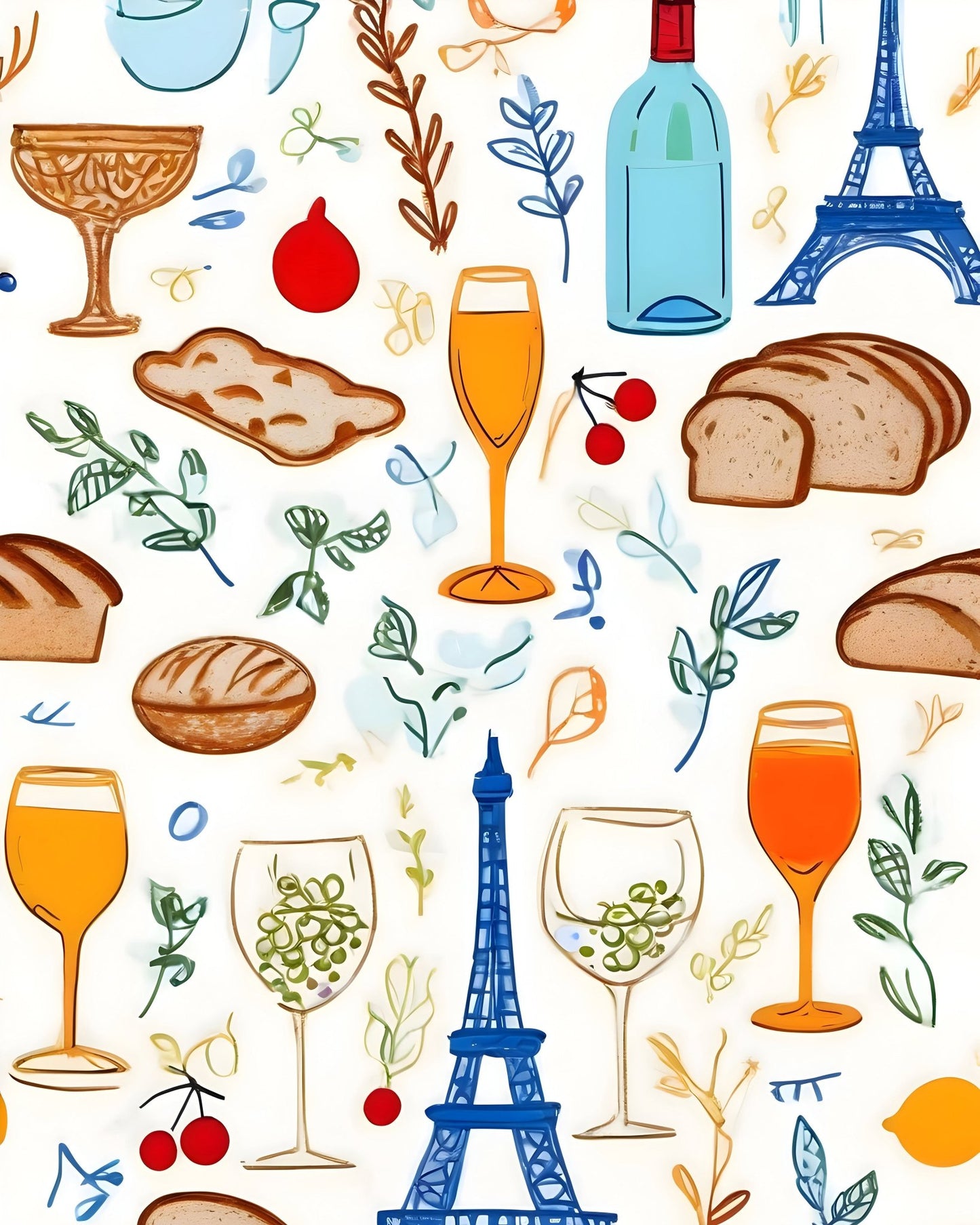 Paris Wine Pattern