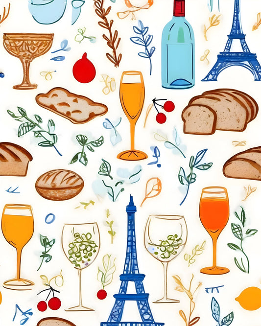 Paris Wine Pattern