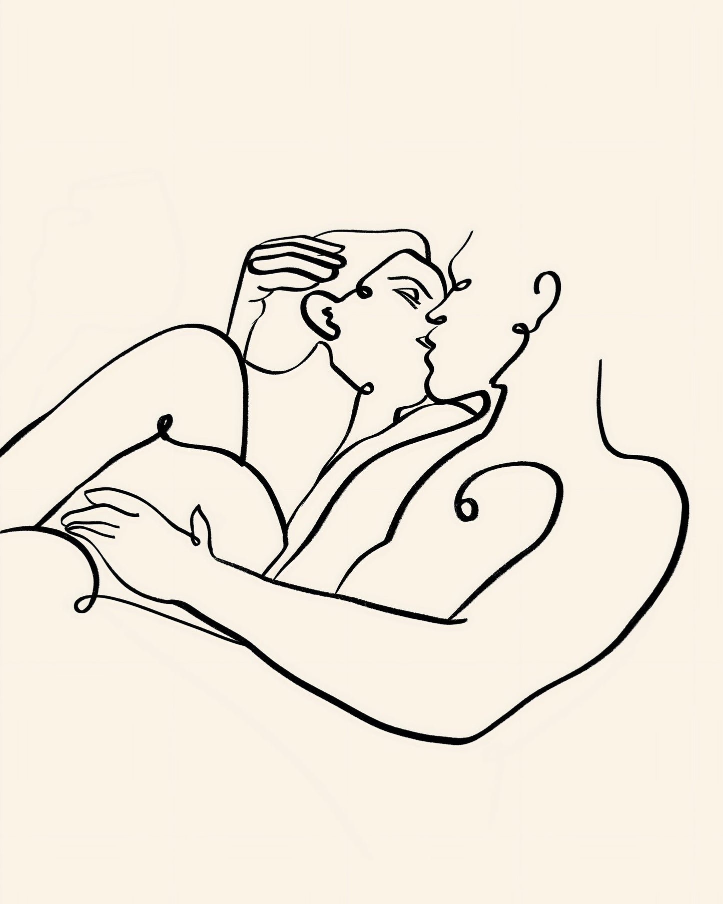 Abstract Line Embrace