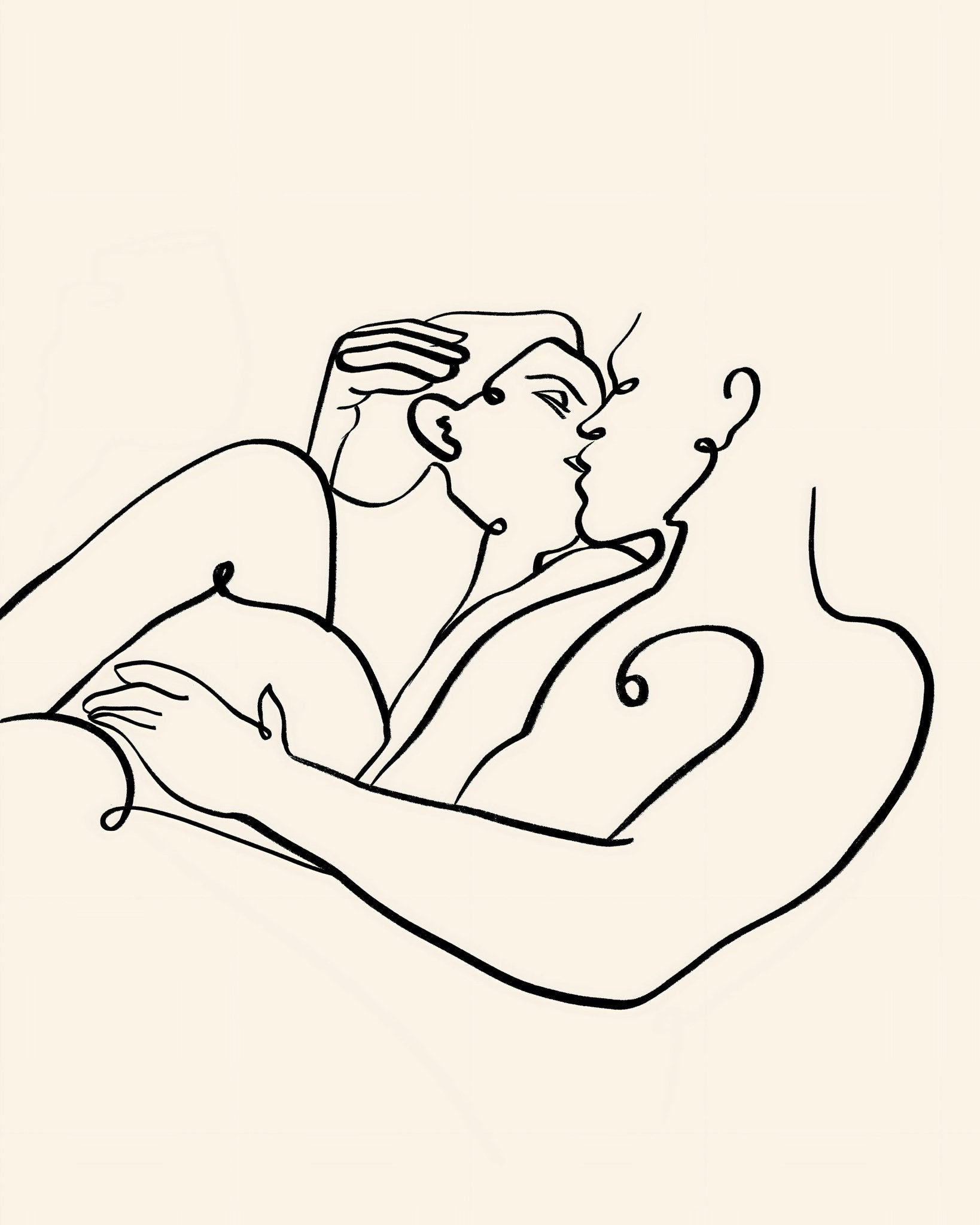 Abstract Line Embrace