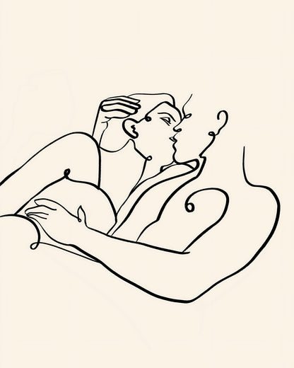 Abstract Line Embrace