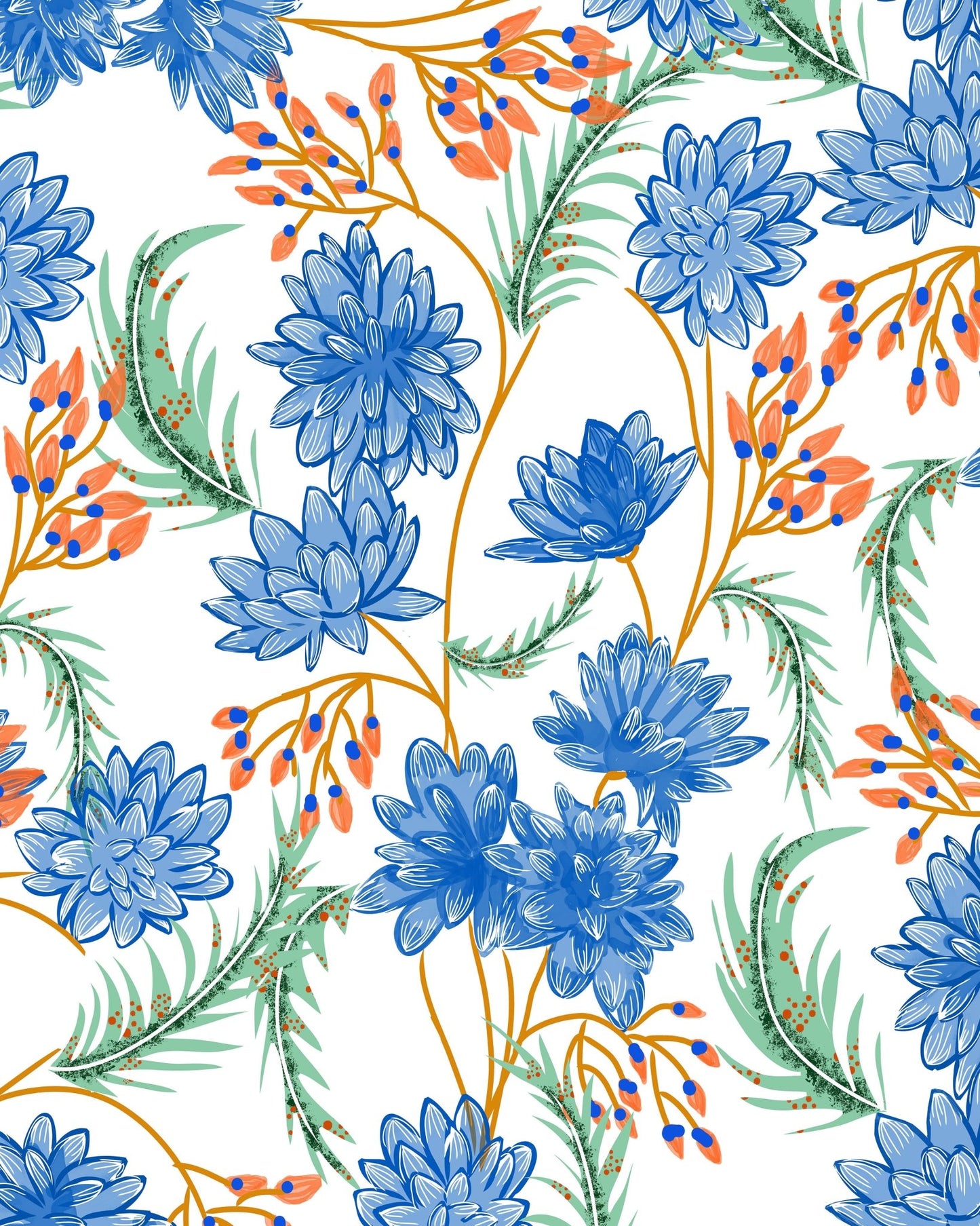 Blue Blossom Pattern