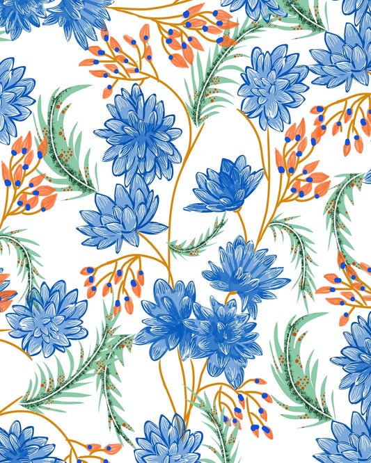 Blue Blossom Pattern