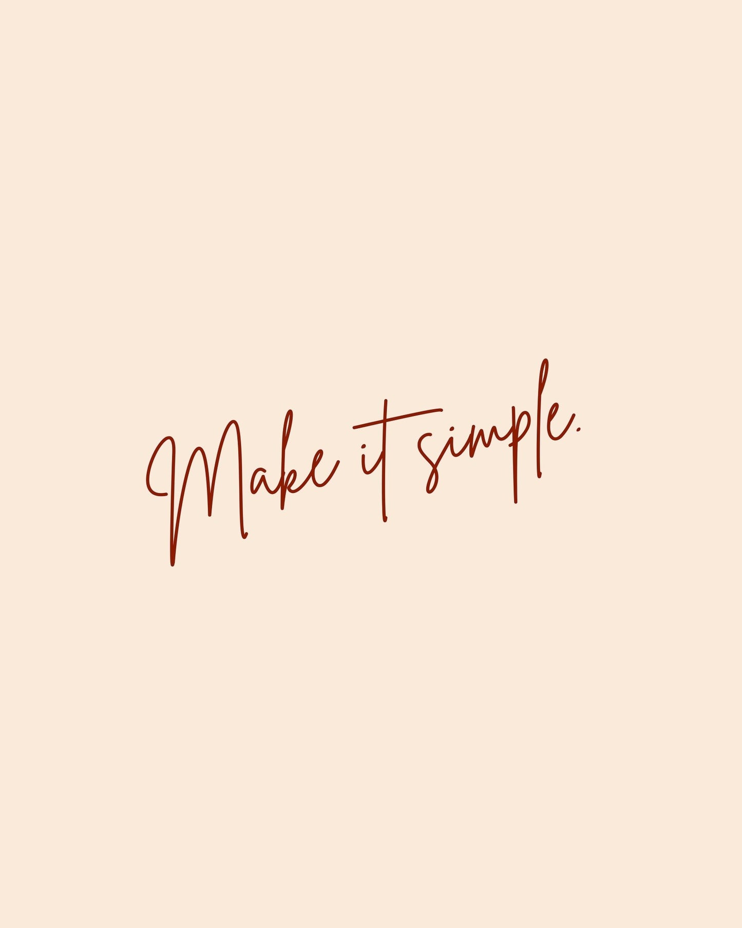 Make It Simple