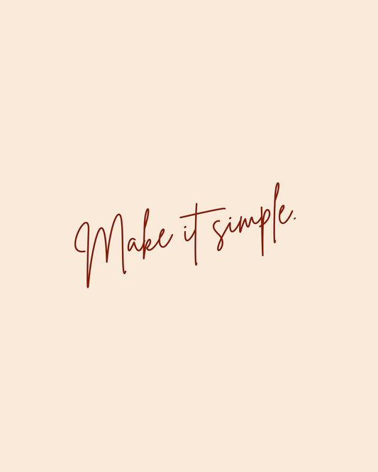 Make It Simple