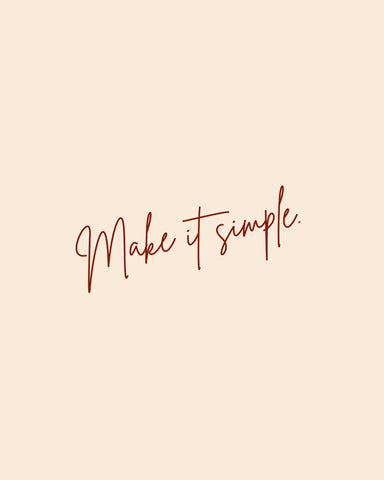Make It Simple