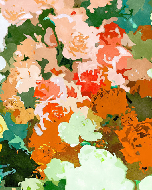 Earth Tone Floral Wash