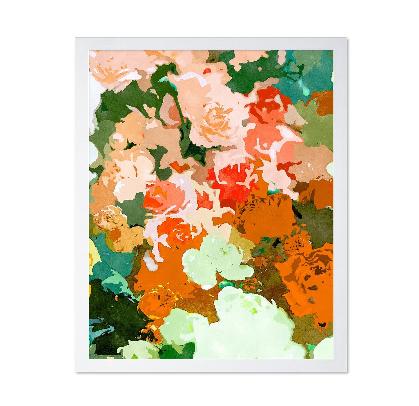 Earth Tone Floral Wash