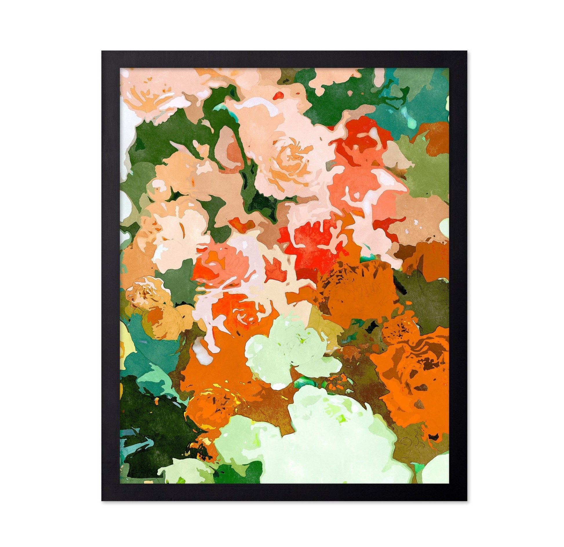 Earth Tone Floral Wash