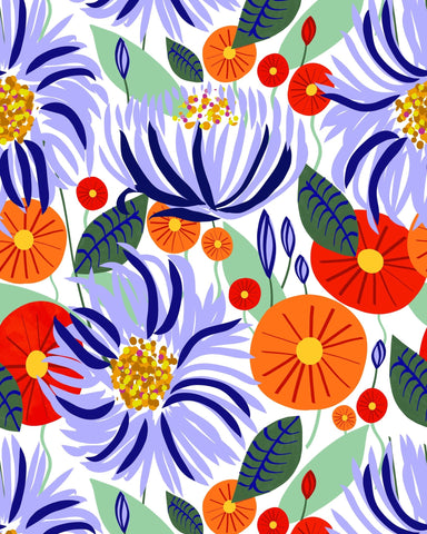 Bold Floral Garden Pattern