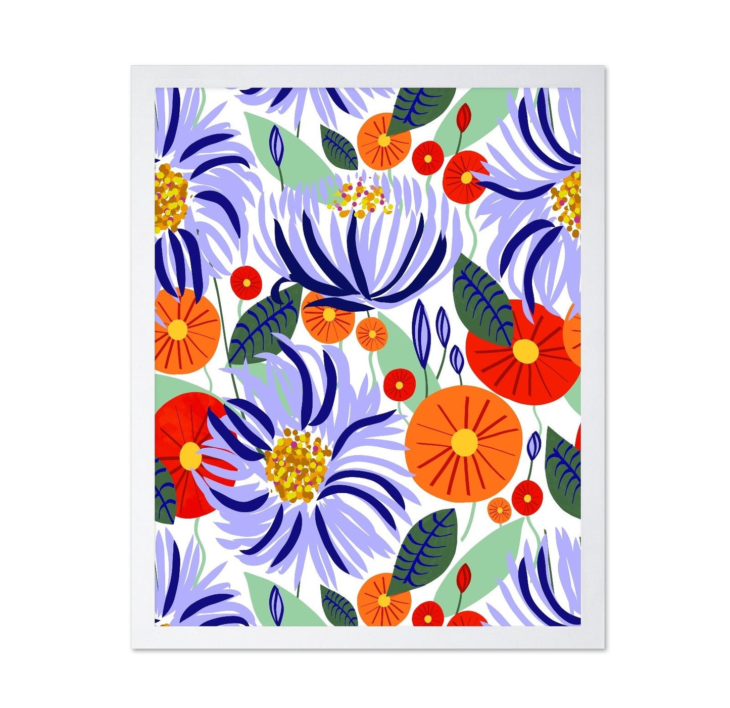 Bold Floral Garden Pattern