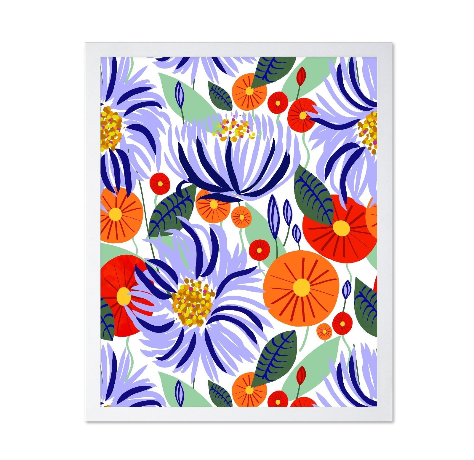 Bold Floral Garden Pattern
