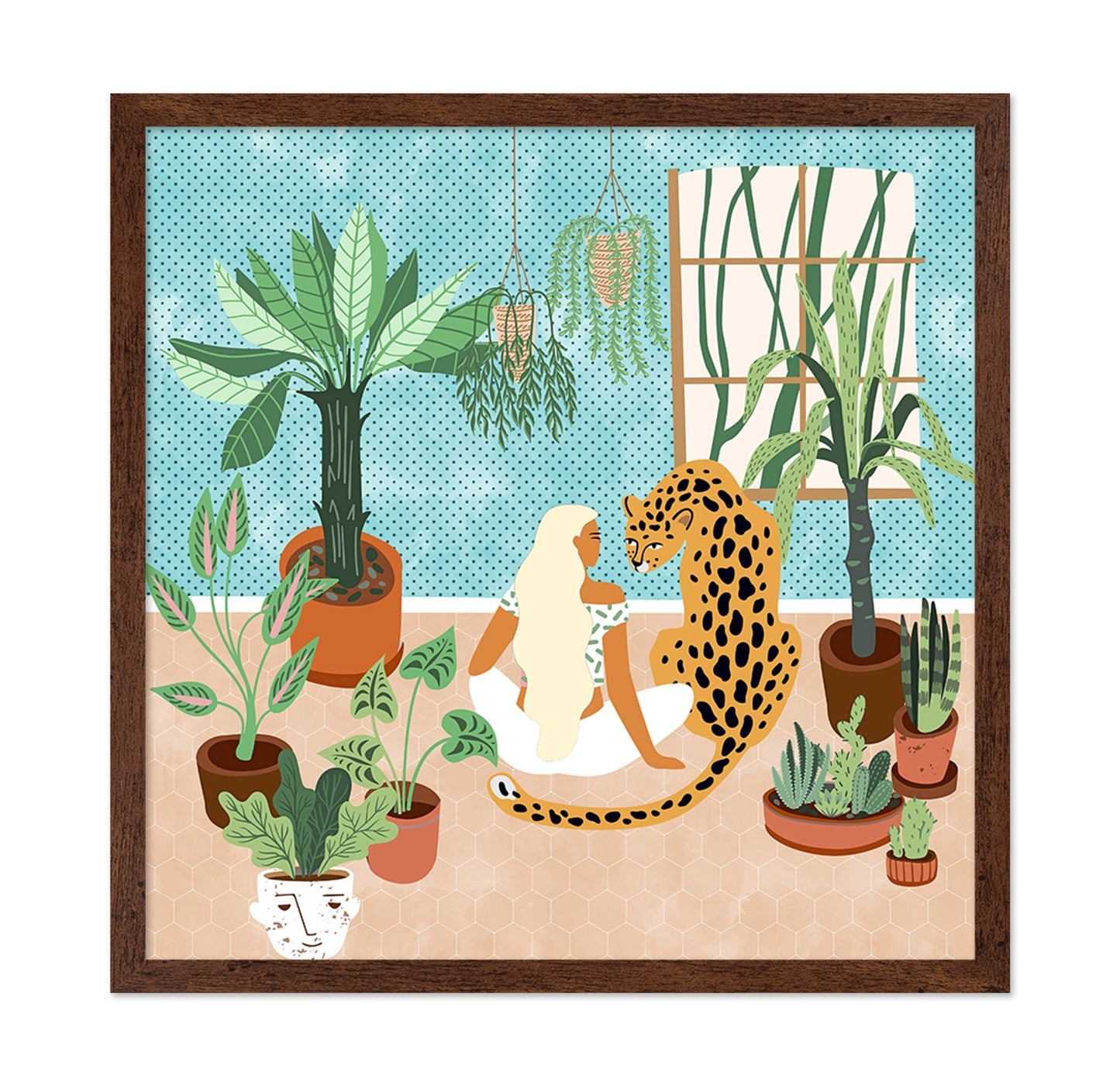 Indoor Jungle Leopard Scene