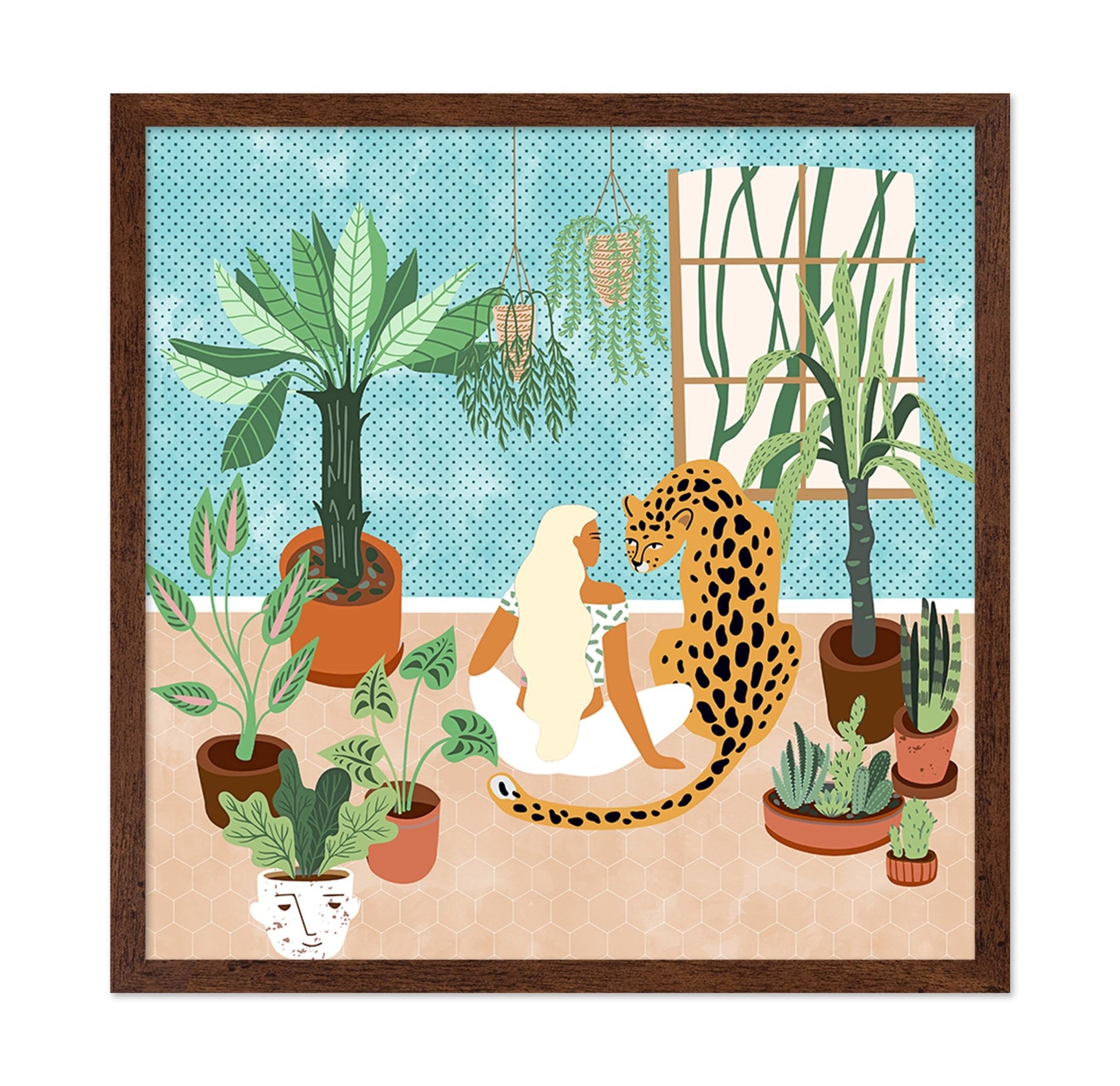 Indoor Jungle Leopard Scene