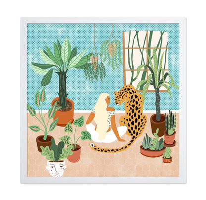 Indoor Jungle Leopard Scene