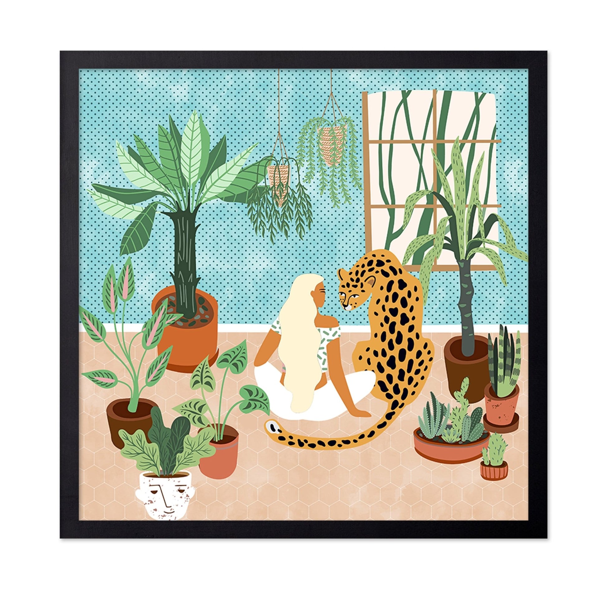 Indoor Jungle Leopard Scene