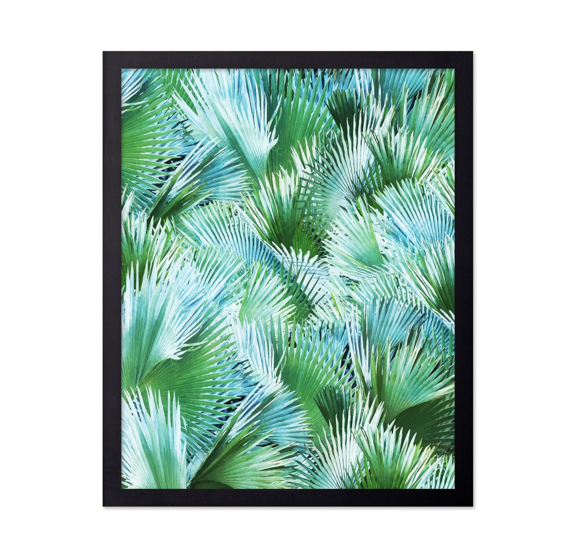 Tropical Palm Fan Pattern